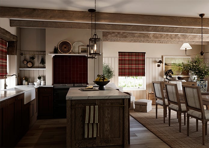 Highland, Rosso - Roman Blind - Image 7